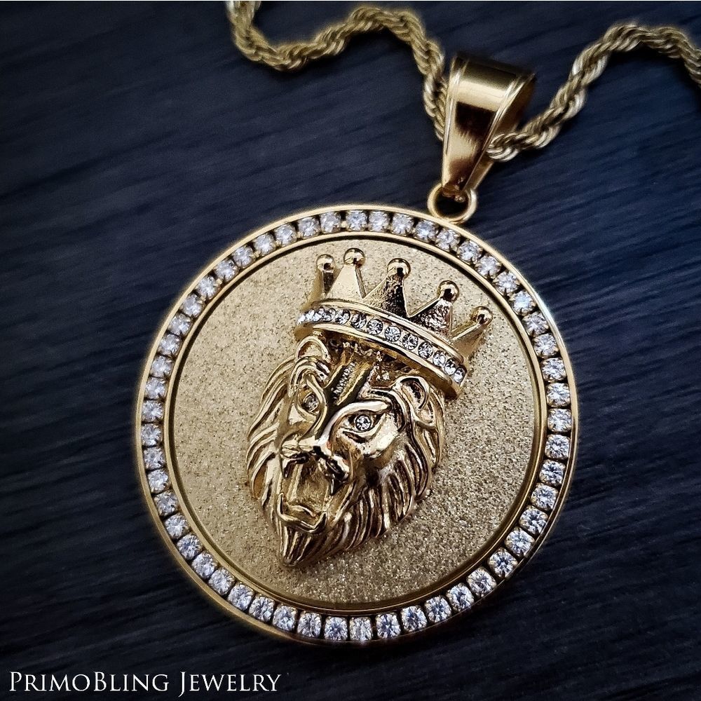 Lion Medallion Necklace  